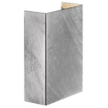 Fold 10.5cm Galvanised Steel Outdoor Up/Down Wall Light